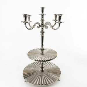 ظرف دو طبقه المینییوم با شمعدان